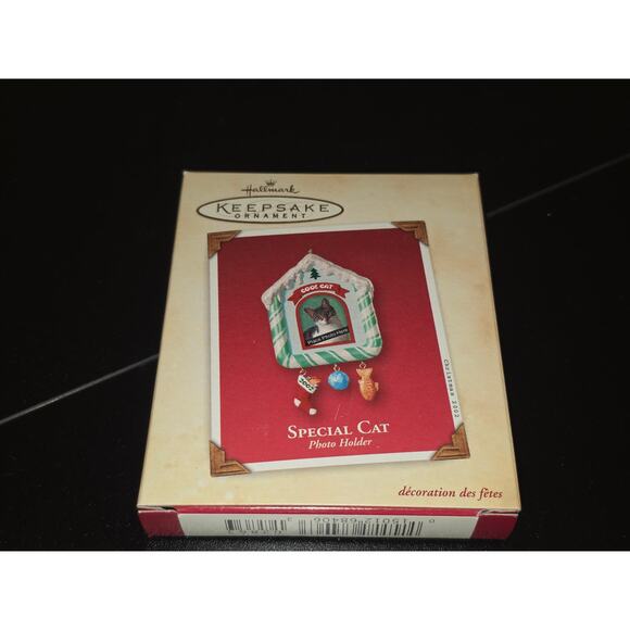 Hallmark Other - Hallmark Keepsake Ornament 2002 Special Cat Photo Holder Picture Frame‎ Stocking